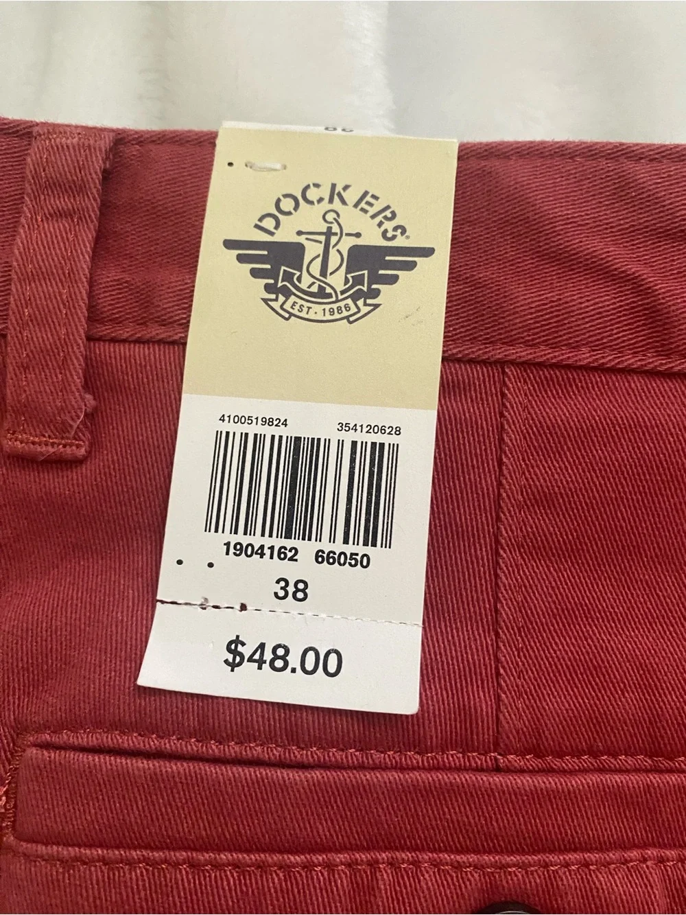 NWT dockers men’s red shorts